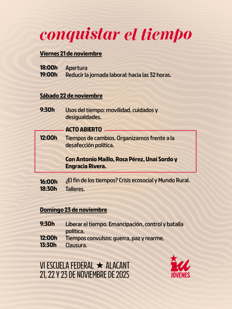 Programa VI Escuela Federal Jóvenes IU JIU 2025